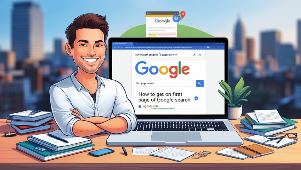 How to get on first page of google search David aziz
