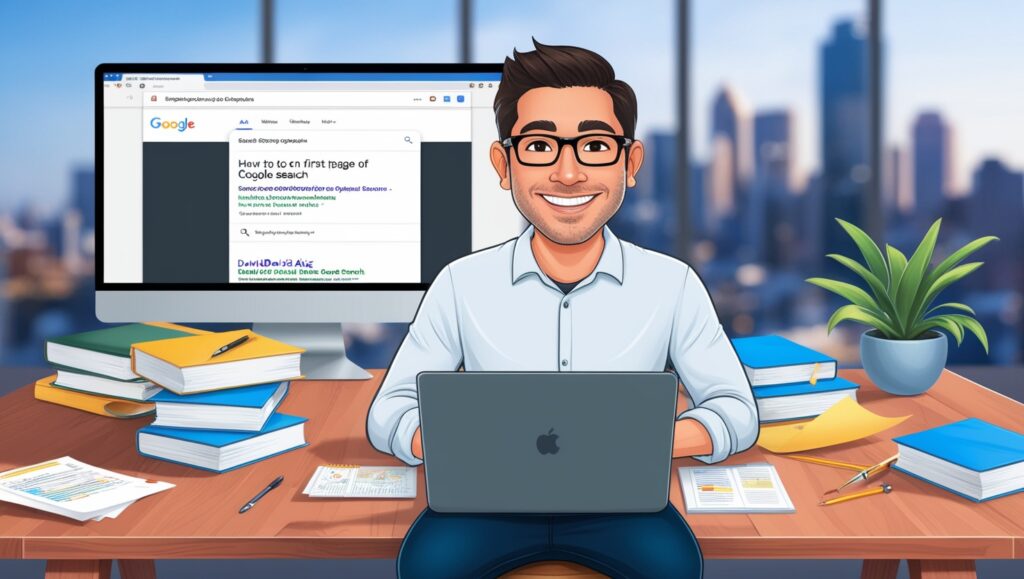 How to get on first page of google search David aziz