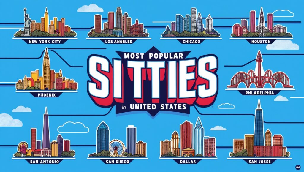 Most popular cities in the us